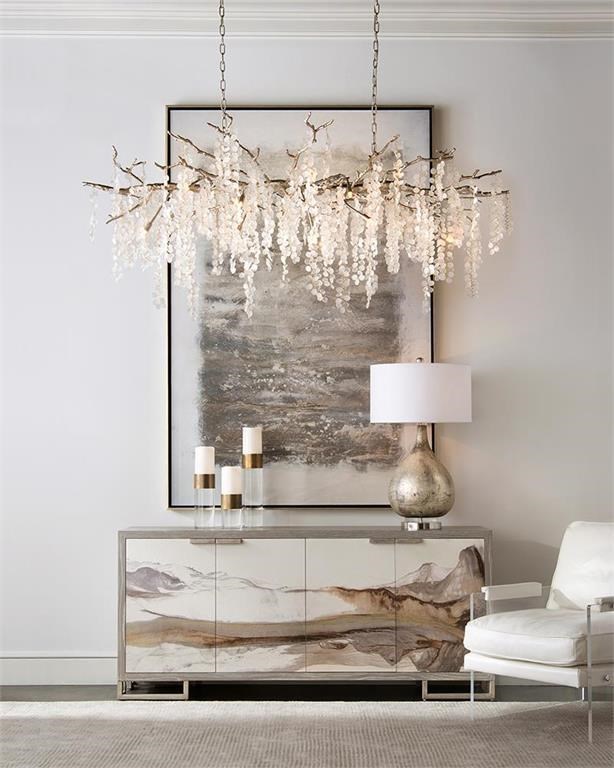 John Richard Lighting JRL 9978 Table Lamp in Weathered Silver